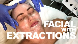 Facial with Extractions  Kelly Rose Medical Aesthetician  West End Plastic Surgery [upl. by Correna]