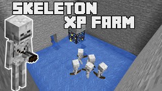 Skeleton XP Farm  Minecraft Tutorial Java Edition [upl. by Lorre]