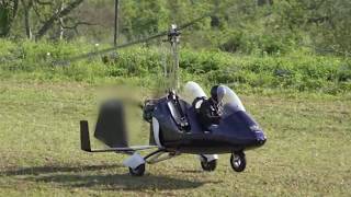 Autogyro Flying Short Field Take Off amp Landing [upl. by Wehner951]