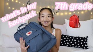 whats in my backpack 2018 7th grade  Nicole Laeno [upl. by Nivaj112]