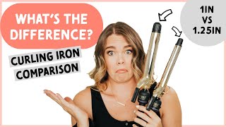 Comparing 1inch VS 125inch Curling Irons  Hot Tools XL Barrel [upl. by Revart]