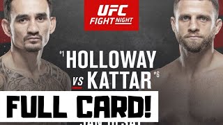 UFC Fight Night Holloway vs Kattar Predictions amp Full Card Betting Breakdown Fight Island 7 [upl. by Lietman]