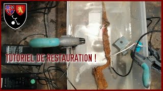 Comment faire une bonne électrolyse  restauration baionnette [upl. by Rubliw]