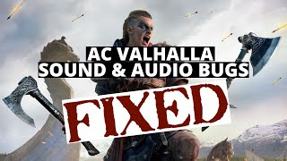 HOW TO FIX ASSASSINS CREED VALHALLA SOUND amp AUDIO BUGS [upl. by Chester]