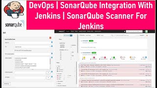 DevOps  SonarQube Integration With Jenkins  SonarQube Scanner For Jenkins  Thetips4you [upl. by Yelyk]