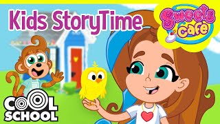 1 HOUR Kids Storytime  🍬SWEETS CAFE at Cool School  Little Red Riding Hood Cinderella and MORE [upl. by Calvina344]