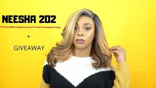 Outre Synthetic Lace Front Wig  NEESHA 202 GIVEAWAY WIGTYPESCOM [upl. by Nodyroc199]