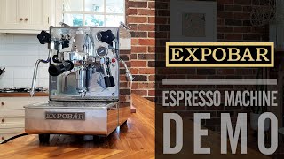 Espresso Resto Demo  Expobar Minore [upl. by Flosi]