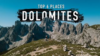 TOP 6 DOLOMITES destinations you MUST visit [upl. by Drofkcor]