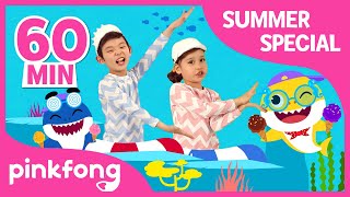 Baby Shark Dance and more  Best Summer Songs  Compilation  Pinkfong Songs for Children [upl. by Aicilf]