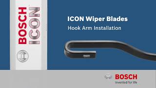 Bosch ICON Hook Arm Wiper Blade Installation [upl. by Anairad610]