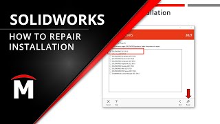 How to Repair SOLIDWORKS Installation [upl. by Annairb38]