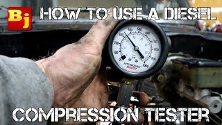 How To Use A Diesel Compression Tester [upl. by Odnalra193]