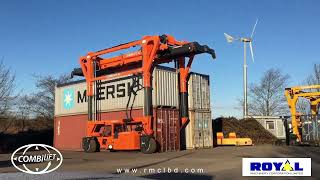 Straddle Carrier Container Handling  Combilift [upl. by Eidna]