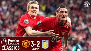 Premier League Classic  Manchester United 32 Aston Villa  200809  Macheda debut goal [upl. by Zul]