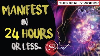 How to Manifest ANYTHING You Want in 24 HOURS  Law of Attraction [upl. by Halda]