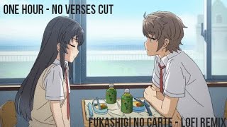 Bunny Girl Senpai ED  Fukashigi no Carte Lofi Mix no verses cut  ONE HOUR [upl. by Eniwtna114]