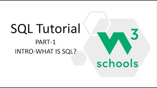 SQL Tutorial for Beginners  W3Schools SQL Tutorial [upl. by Ezarras251]