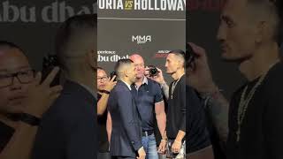 Topuria vs Holloway INTENSE Face Off [upl. by Barboza]