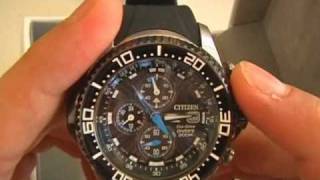 Citizen Promaster Eco Drive Aqualand Chronograph BJ211001E Divers Watch [upl. by Olgnaed]