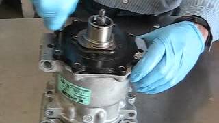 Replacement of Sanden AC Compressor Shaft Seals [upl. by Nerad40]