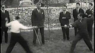 1958 Epee Duel Lifar vs Cuevas [upl. by Arod]