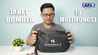 GANINDRA BIMO X IWEARZULE Unboxing Jaket Bomber HELIO 15 Multifungsi [upl. by Patrick167]