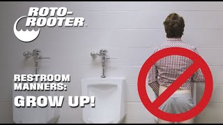 Restroom Manners  Pull Up Your Pants and Grow Up  RotoRooter [upl. by Llerrej465]