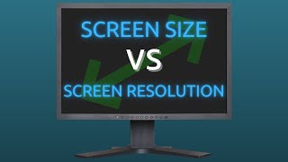 Screen Size vs Screen Resolution  Explained [upl. by Enilatan]