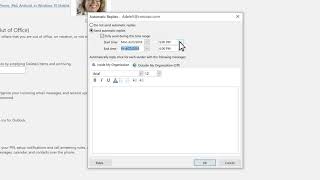 How to set up autoreply in Microsoft Outlook [upl. by Nhepets]