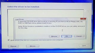 A Required CD DVD Drive Device Driver is Missing For Window 7 Installation [upl. by Aenat596]