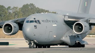 4K Indian Air Force C17 at BarcelonaEl Prat [upl. by Aubry]