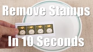 Remove Postage Stamps From Envelops in 10 Seconds [upl. by Allebram]