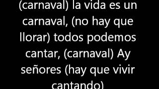 La vida es un Carnaval Celia Cruz letra [upl. by Weaver]