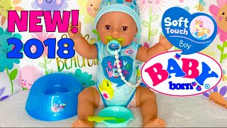 🐥NEW Baby Born Soft Touch Boy Unboxing amp Review  Feeding amp Potty Training🍼 [upl. by Astera917]