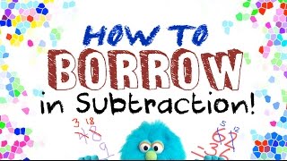 How to Borrow in Subtraction for Kids [upl. by Rolecnahc]