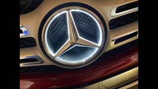 Mercedes GLS illuminated star emblem install installation part numbers EASY [upl. by Erina539]