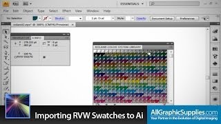 Importing Versaworks Swatches Into Adobe Illustrator  All Graphic Supplies [upl. by Behl624]