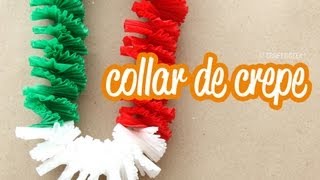 Collar de papel crepé Fiestas patrias [upl. by Emmanuel606]