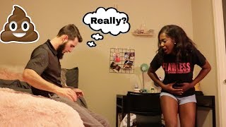 I POOPED MY PANTS PRANK ON BOYFRIEND [upl. by Nedrud358]