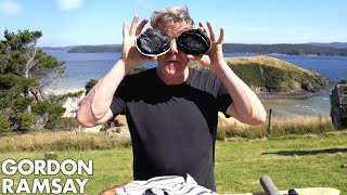 Gordon Ramsay Makes Abalone Scrambled Eggs In New Zealand  Scrambled [upl. by Loos635]