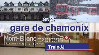 Gare de Chamonix Mont Blanc France  SNCF  Mont Blanc Express [upl. by Sawyer]