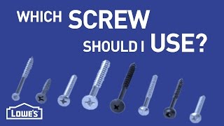 Which Screw Should I Use  DIY Basics [upl. by Rigby]