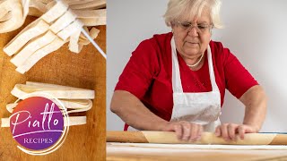 How to Make Homemade Pasta Without Machine  Italian Grandma Cooking [upl. by Bamford376]