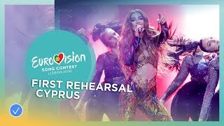 Eleni Foureira  Fuego  First Rehearsal  Cyprus  Eurovision 2018 [upl. by Gurolinick]