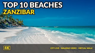 Zanzibar Best Beaches Tanzania Drone 4K [upl. by Brink56]