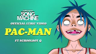 Gorillaz  PACMAN ft ScHoolboy Q Official Lyric Video [upl. by Nylkcaj]