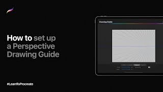 How to set up a Perspective Drawing Guide in Procreate [upl. by Eibrab469]