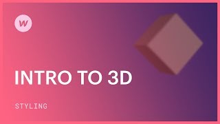 3D web design for beginners  Webflow CSS tutorial [upl. by Nellak765]