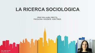 3 La ricerca sociologica Istat metodi quantitativi e qualitativi [upl. by Fisher]